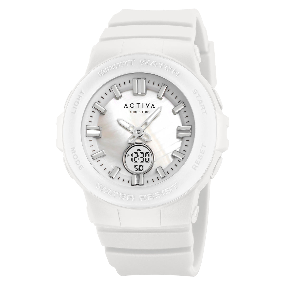 Activa Aero X Invicta Digital Unisex Watch - 43.2mm, White (ACW2125-002)