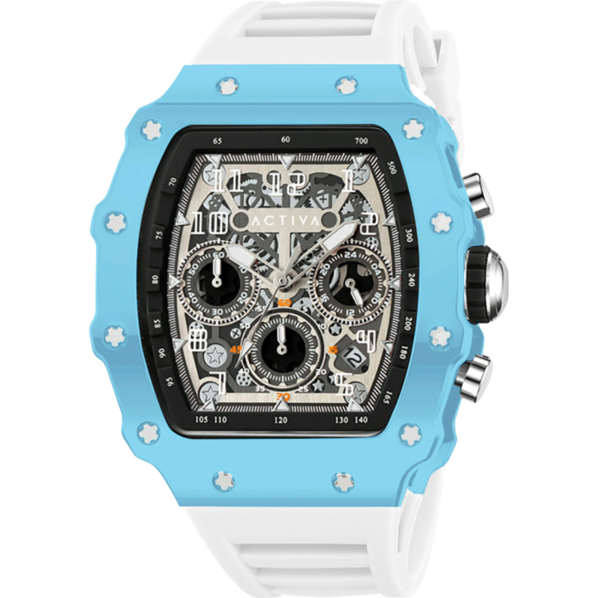 NEW Activa X Invicta Men\'s Watch w/ Skeleton Dial - 44.3mm, Hot Pink ACW2305-008 Activa Fury X Invicta Men main image 2