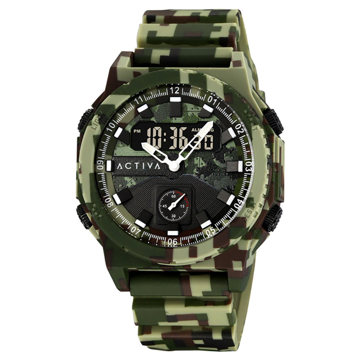 Activa X Invicta Men's Digital Watch - 47mm. Camouflage. Green (ACW2355-004)