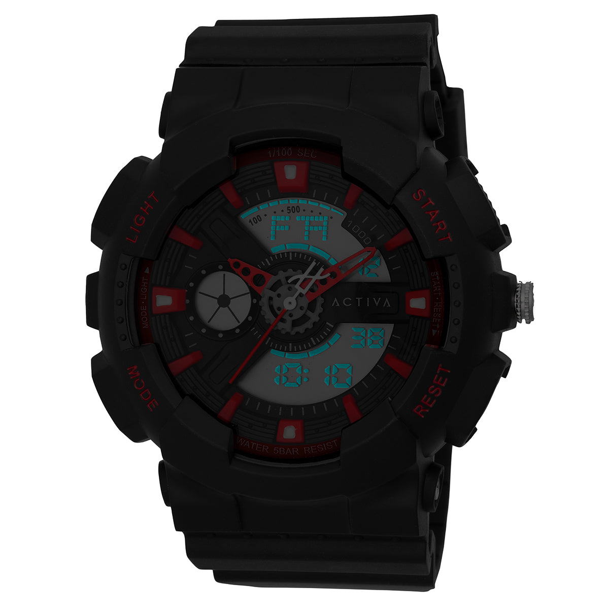 Activa Pixel X Invicta Digital Men's Watch - 50mm. Black (ACW498-001)