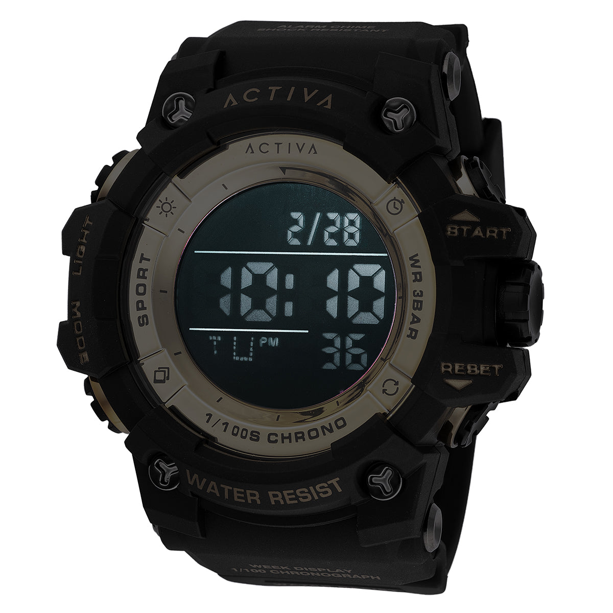 Activa Sync X Invicta Men's Digital Watch - 50mm. Black (ACW8046-003)