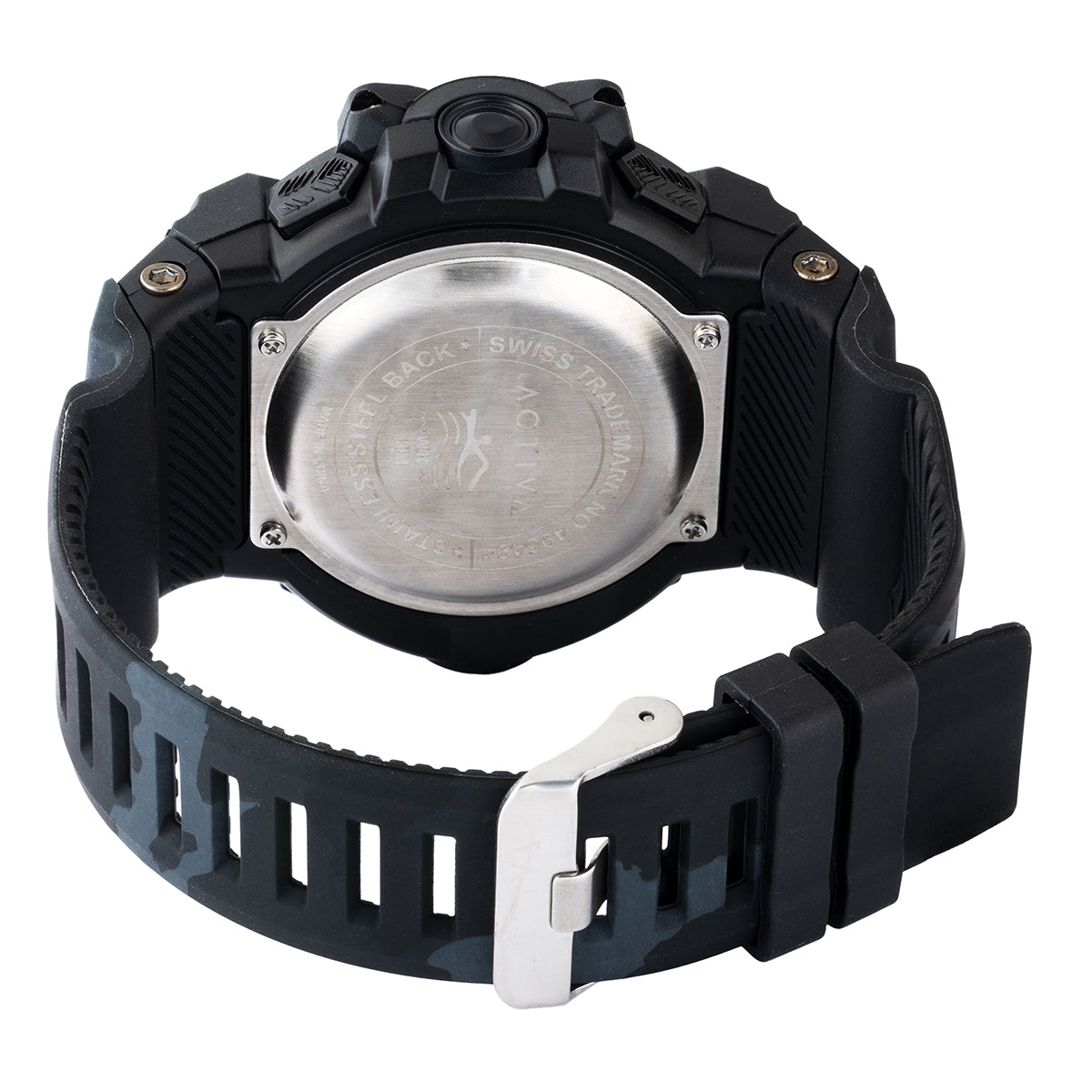 Activa Armour X Invicta Men's Digital Watch - 50mm. Camouflage, Black (ACW8050MC-003)