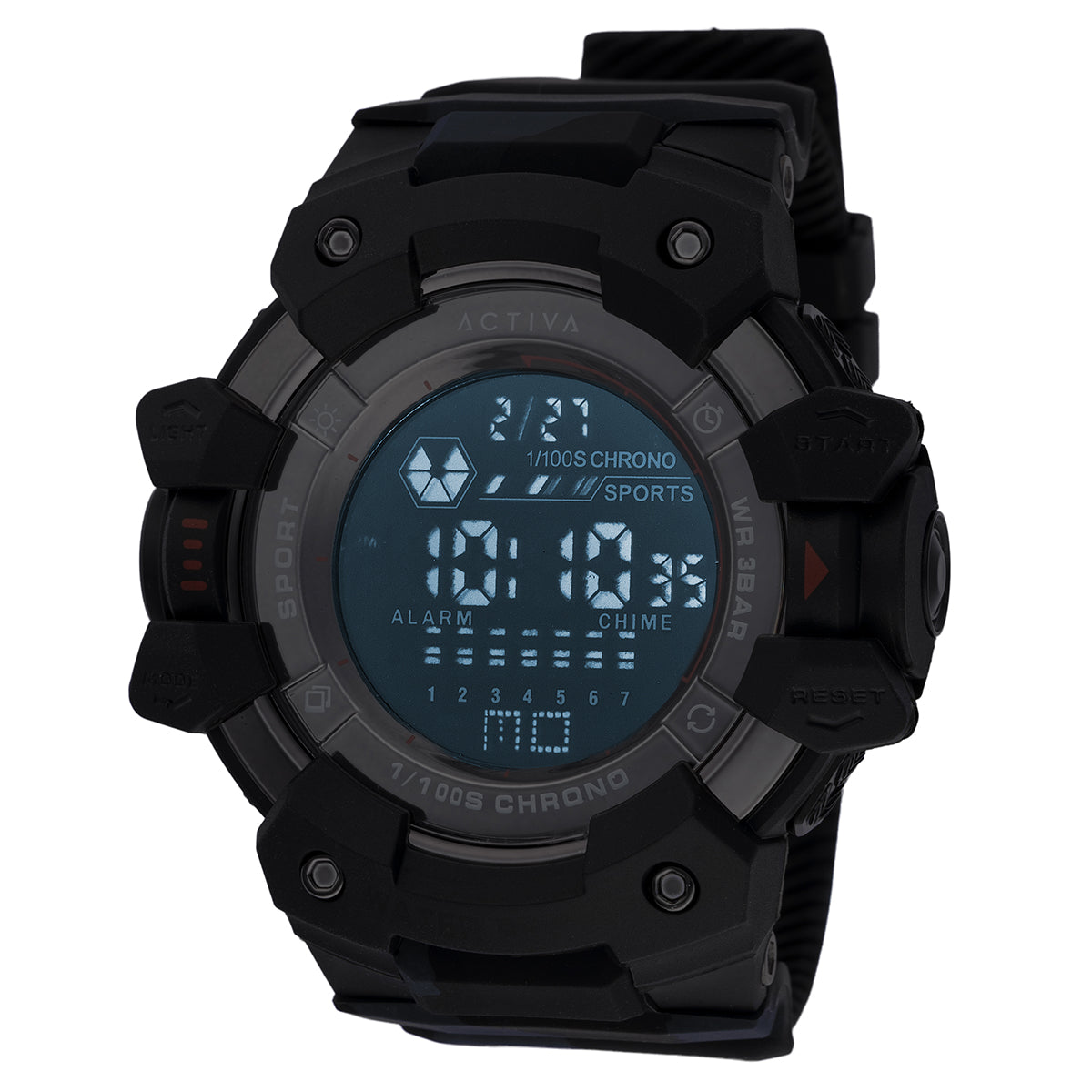 Activa Armour X Invicta Men's Digital Watch - 50mm. Camouflage, Black (ACW8050MC-003)