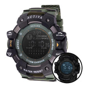 Activa Armour X Invicta Men's Digital Watch - 50mm. Camouflage. Green (ACW8050MC-004)