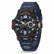 Open Box Activa X Invicta Digital Essentials Men's Watch - 49mm, Blue (AIC-ACW8072-005)