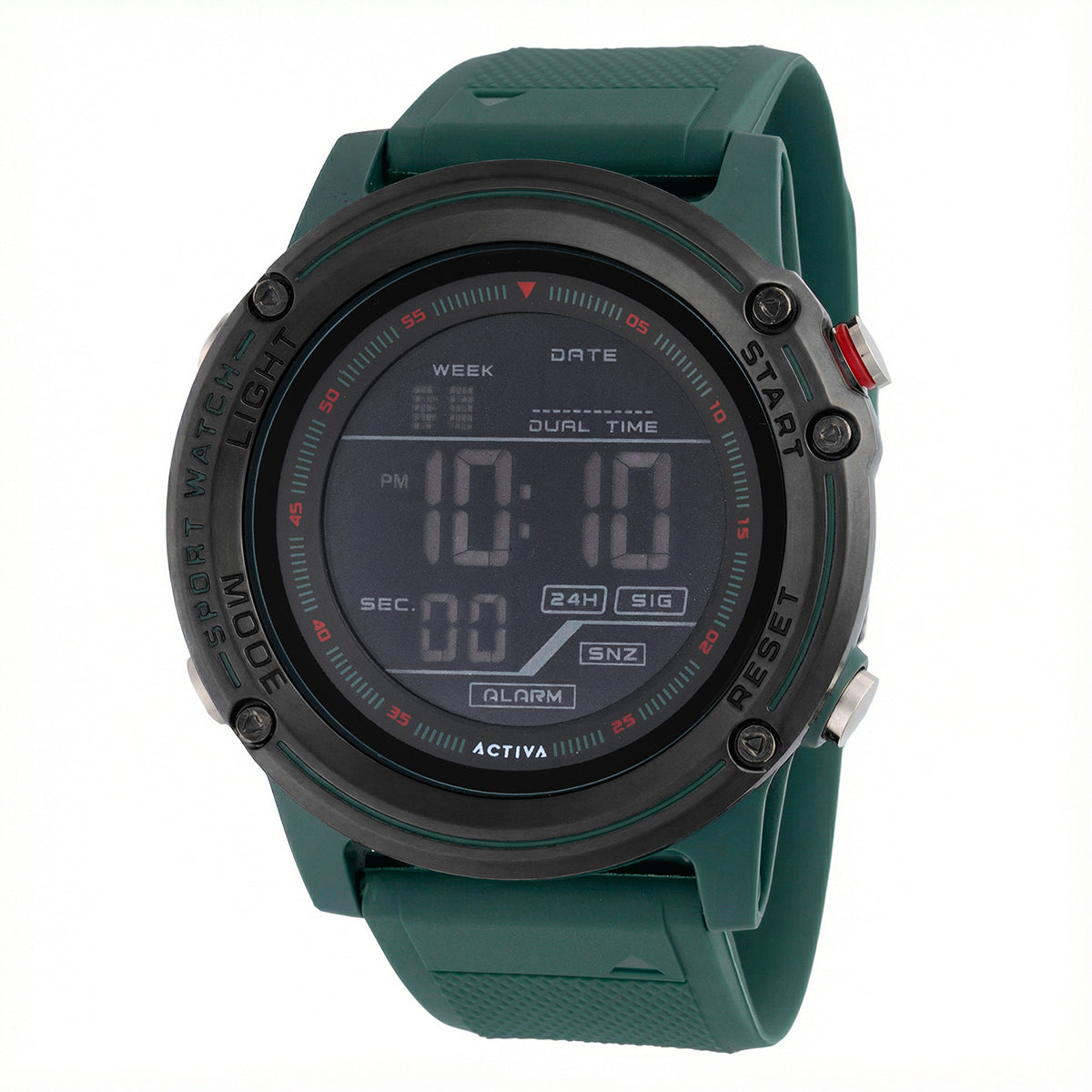 Activa Voyager of Time X Invicta Men's Digital Watch - 52mm. Green (ACW8125-003)