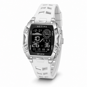 Activa Zalix X Invicta Digital Men's Watch - 46mm. White (ACW8130-001)