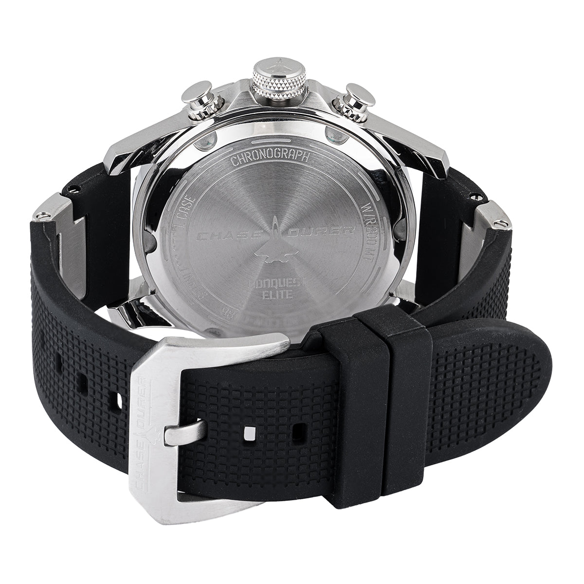 Chase Durer Conquest Elite Men's Watch - 46mm. Black. Steel (CDW-0086)