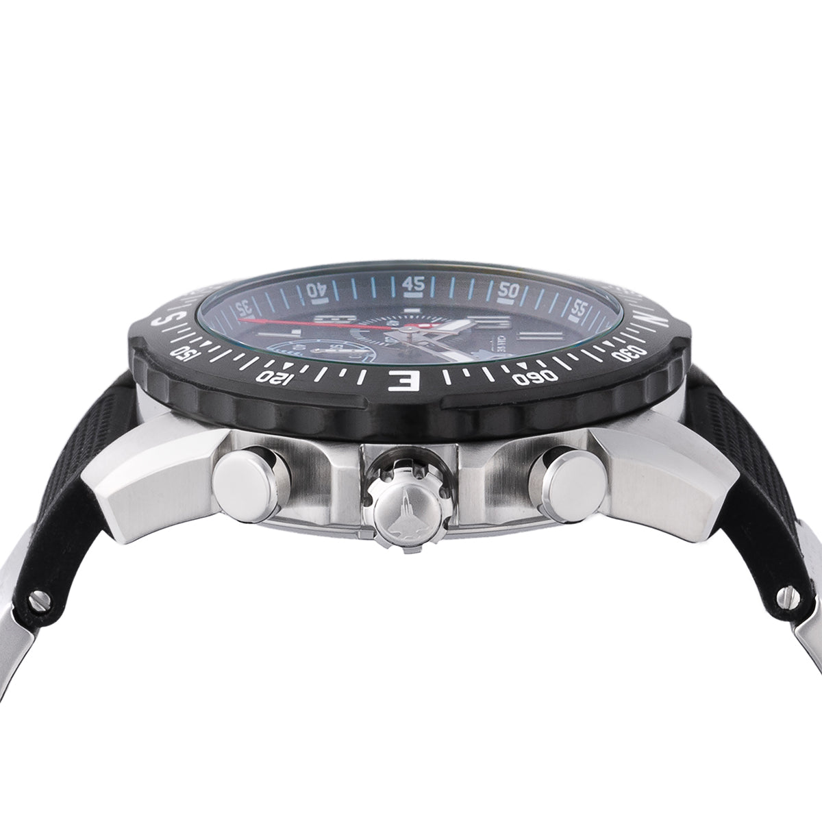 Chase Durer Conquest SeaOp Men's Watch - 48mm. Black. Steel (CDW-0091)