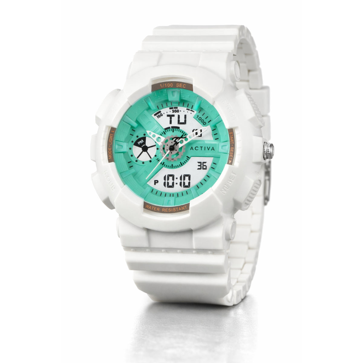 Activa Pixel X Invicta Digital Unisex Watch - 50mm. White (ACW498-010)