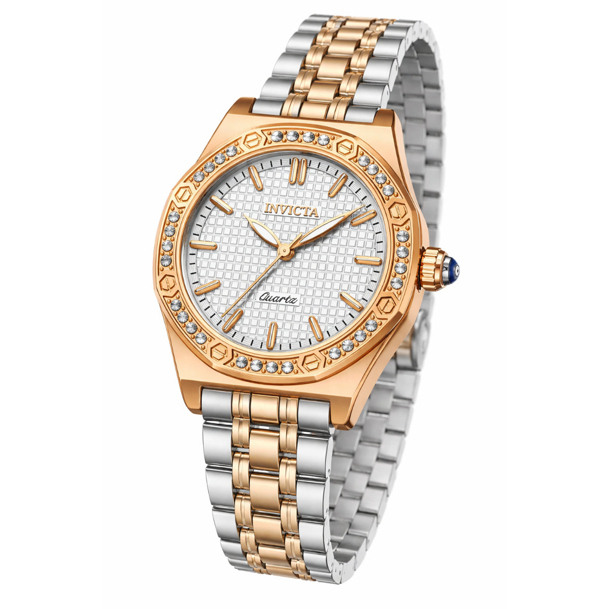Invicta Womens Gold Tone Butterfly Floral Dial Watch Tonneau Case Vintage Style INVICTA LUPAH BUTTERFLY 37143 WOMENS WRIST WATCH GOLD NEW  main image 2