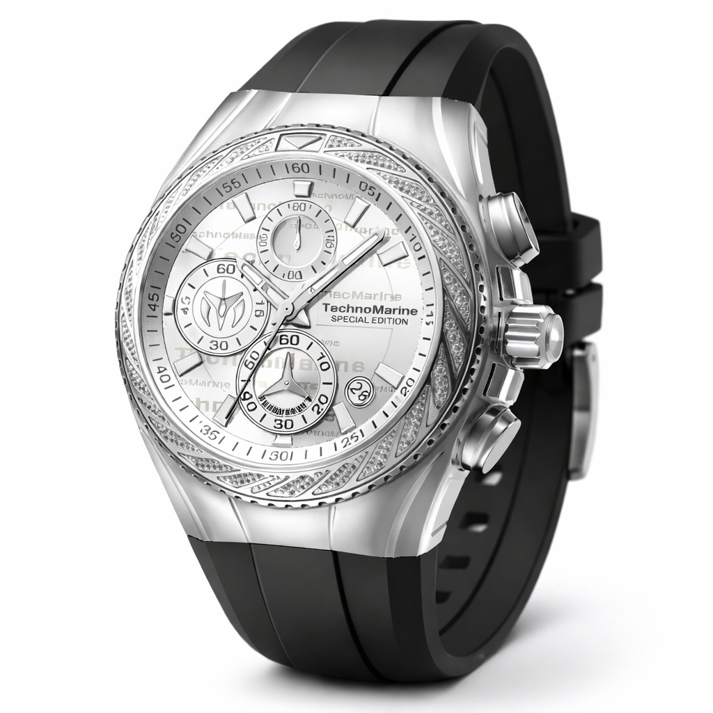 TechnoMarine Cruise Glitz Men's Watch - 44.5mm. Black (TM-125014)