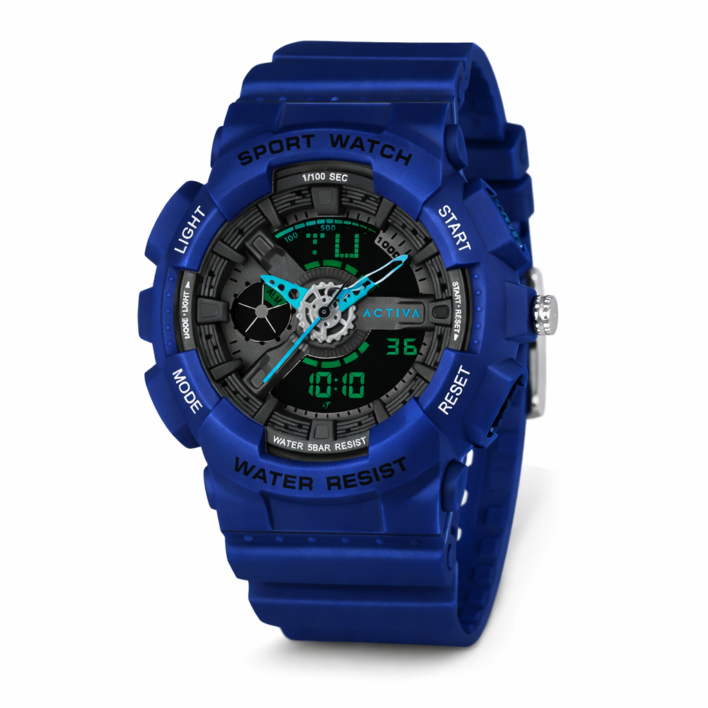 Activa Pixel Midnight Wave X Invicta Digital Unisex Watch - 50mm. Purple (ACW499-018)