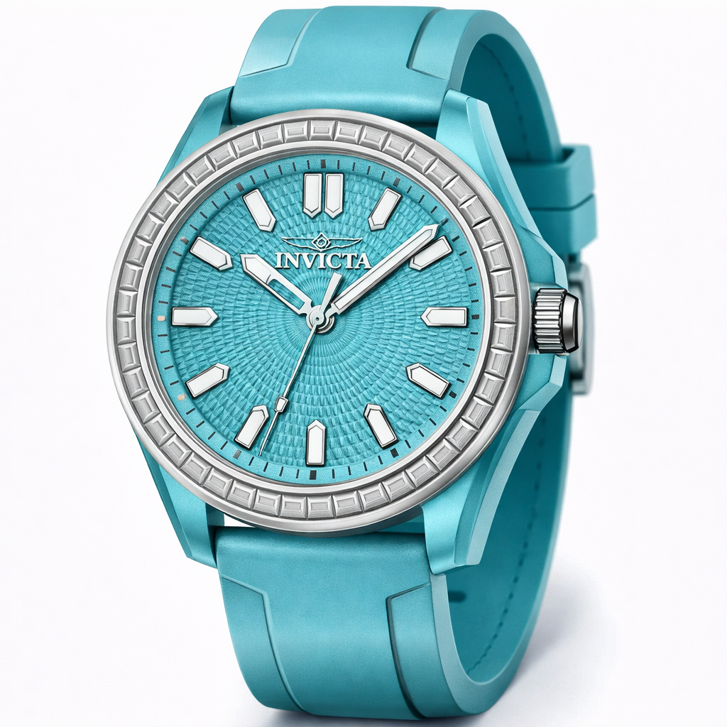 Invicta Celestial Women’s Stainless Steel Blue Bezel Watch 29 mm Quart Movement Invicta 48512 Women main image 4