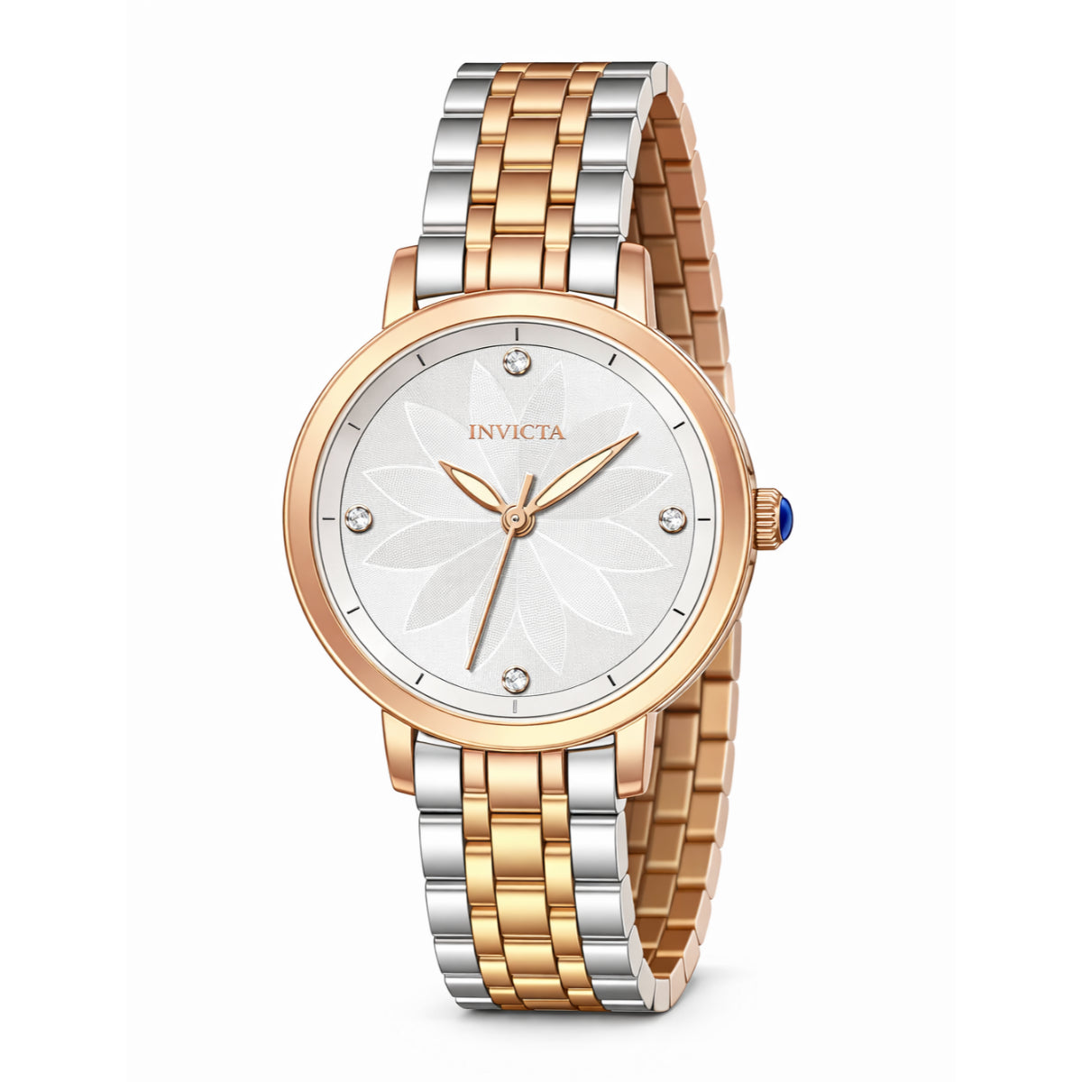 Invicta Women’s Silver and Rose Gold Two-Tone Round Watch Invicta Angel Women main image 3