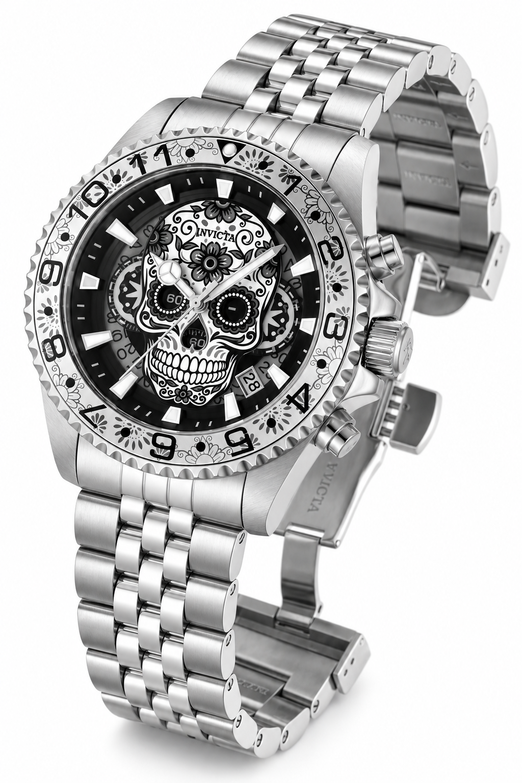 Invicta Pro Diver Dia De Los Muertos Men's Watch - 43mm, Steel (48950)