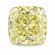1.4 Carat Cushion Fancy Intense Yellow Lab Grown Diamond VVS2 Clarity IGI Certificate #LG797620140