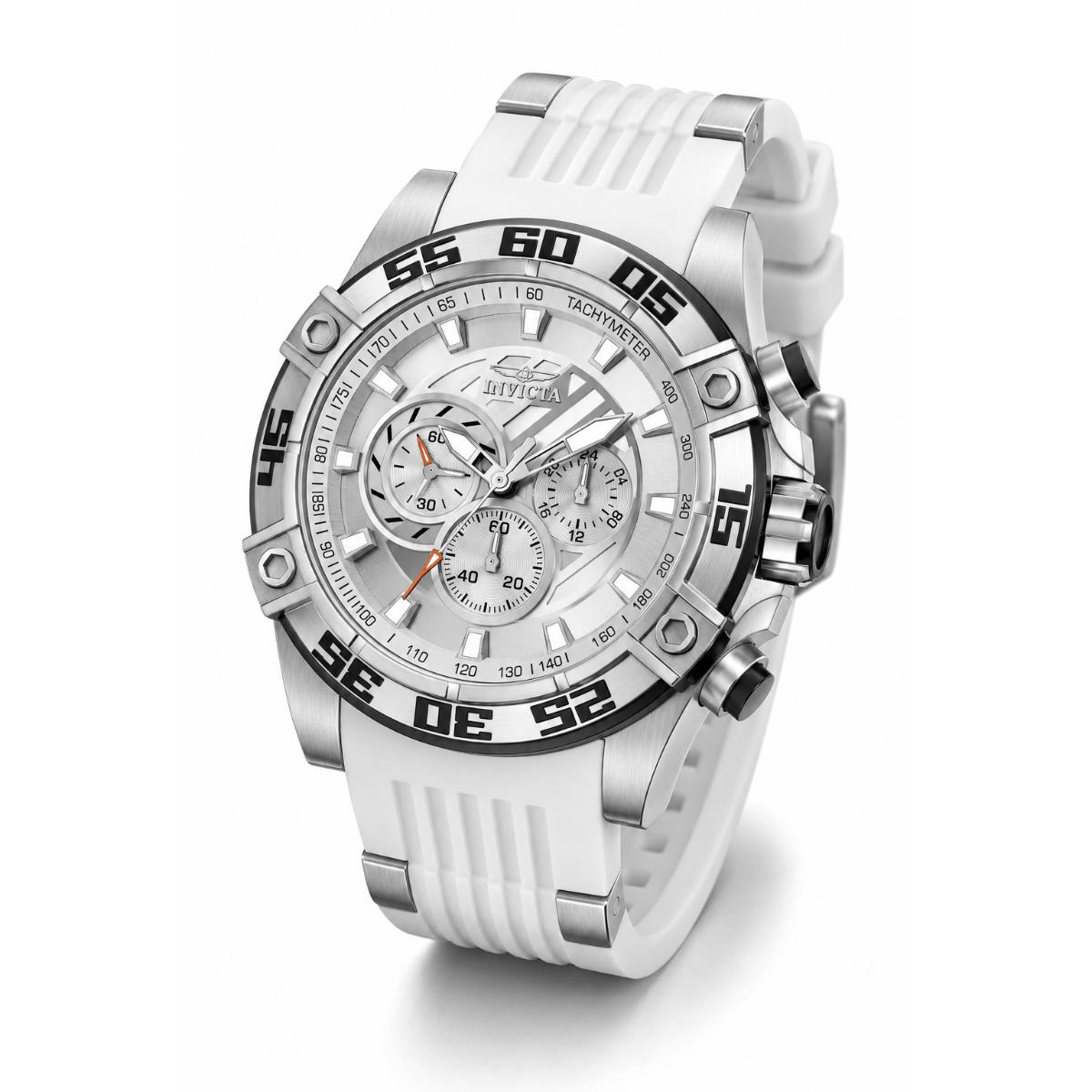 Invicta Speedway Impulse Men's Watch - 52mm, White, Steel (51011)