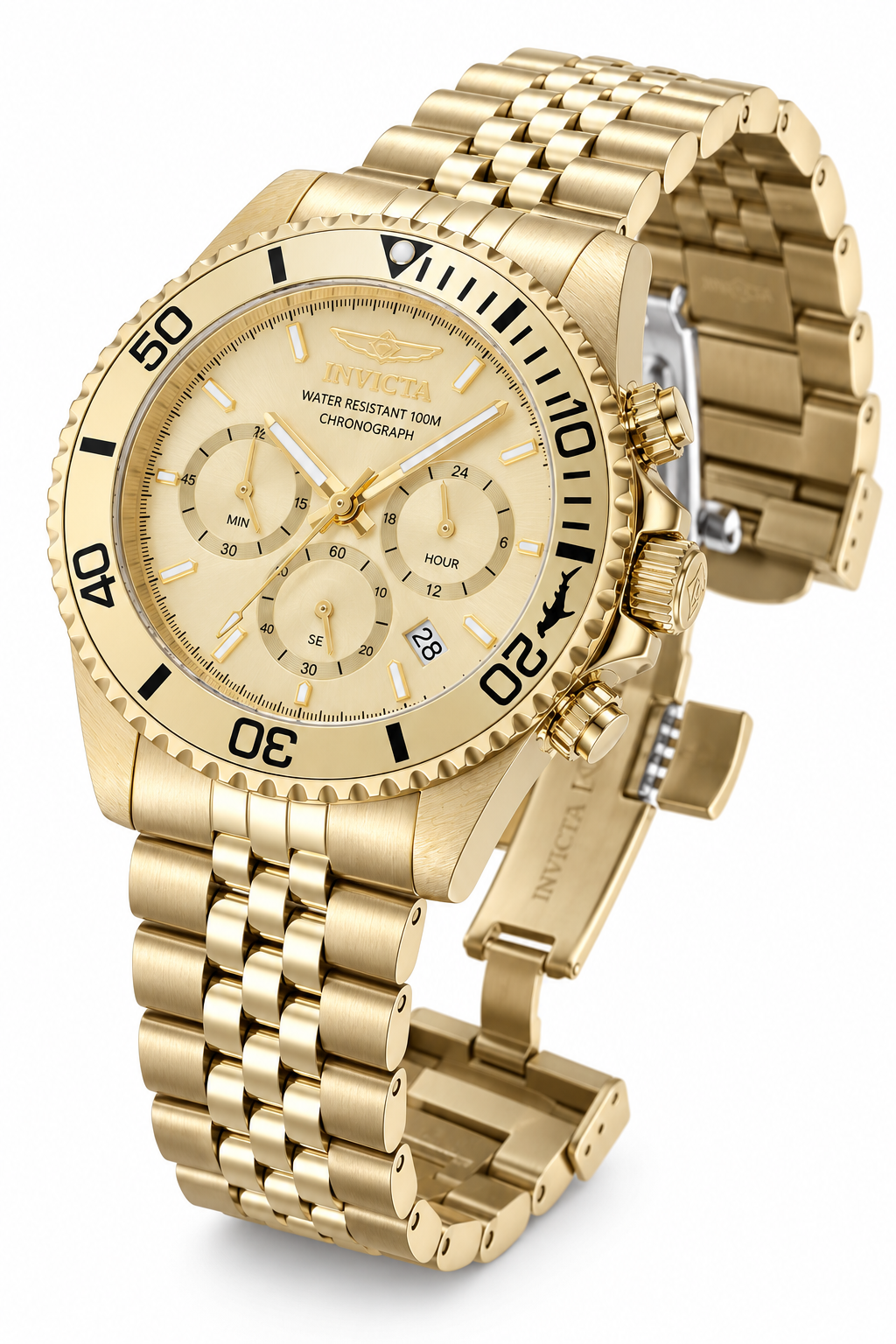 Invicta Pro Diver Titan Men's Watch - 43mm. Gold (48382)