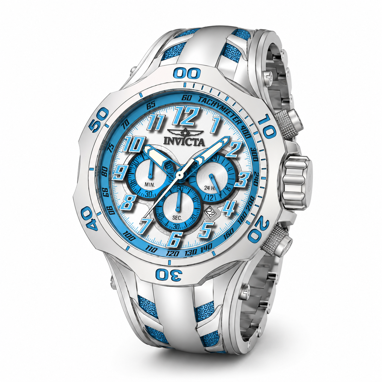 Invicta Venom Hydra Men's Watch - 52mm. Light Blue. White (50511)