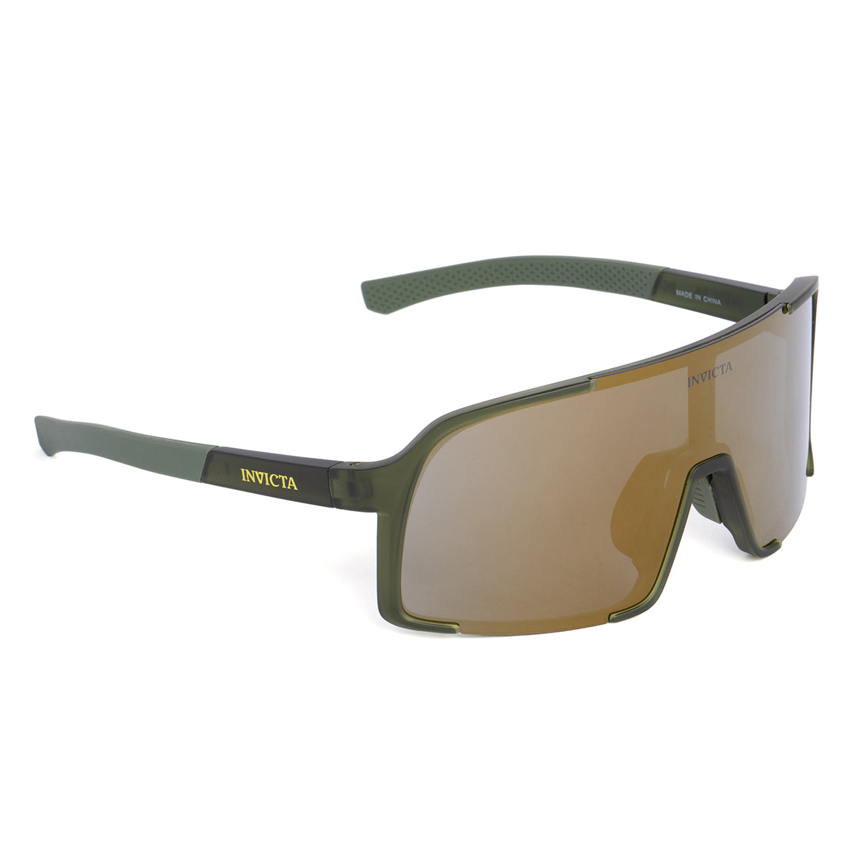 Invicta Polarized Tortoise Shell Frame Sunglasses, Champagne, Unisex Invicta Unisex Polarized Sunglasses, Gold (IEW052-02  main image 2