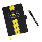 Invicta Racing Notebook W/ Pen - Black, Yellow (IG0331)