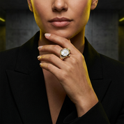 TechnoMarine Tempo Anello Ring Women's Watch w/ Mother of Pearl Dial - 18mm (TM-8926004)
