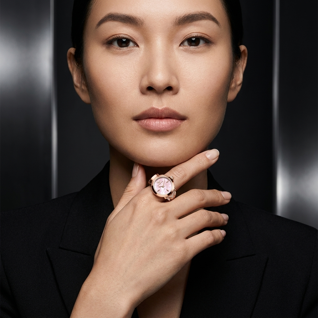 TechnoMarine Tempo Anello Ring Women's Watch w/ Mother of Pearl Dial - 18mm (TM-8926007)