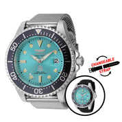 Invicta Grand Diver Automatic Men's Watch - 47mm. Black. Steel with Interchangeable Strap (45804)