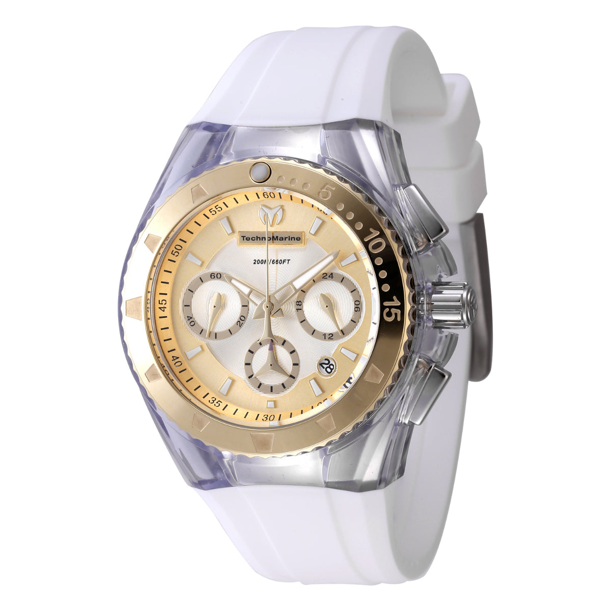 Technomarine Women's TM-116002 Cruise Quartz Chronograph Gold Dial Watch (ZG-TM-116002)