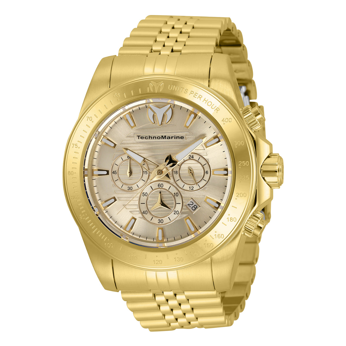 TechnoMarine Manta Grand Men's Watch - 47mm. Gold (TM-220147)