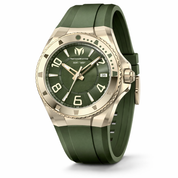 TechnoMarine Lusso Mare Men's Watch - 44mm. Olive Green (TM-225032)