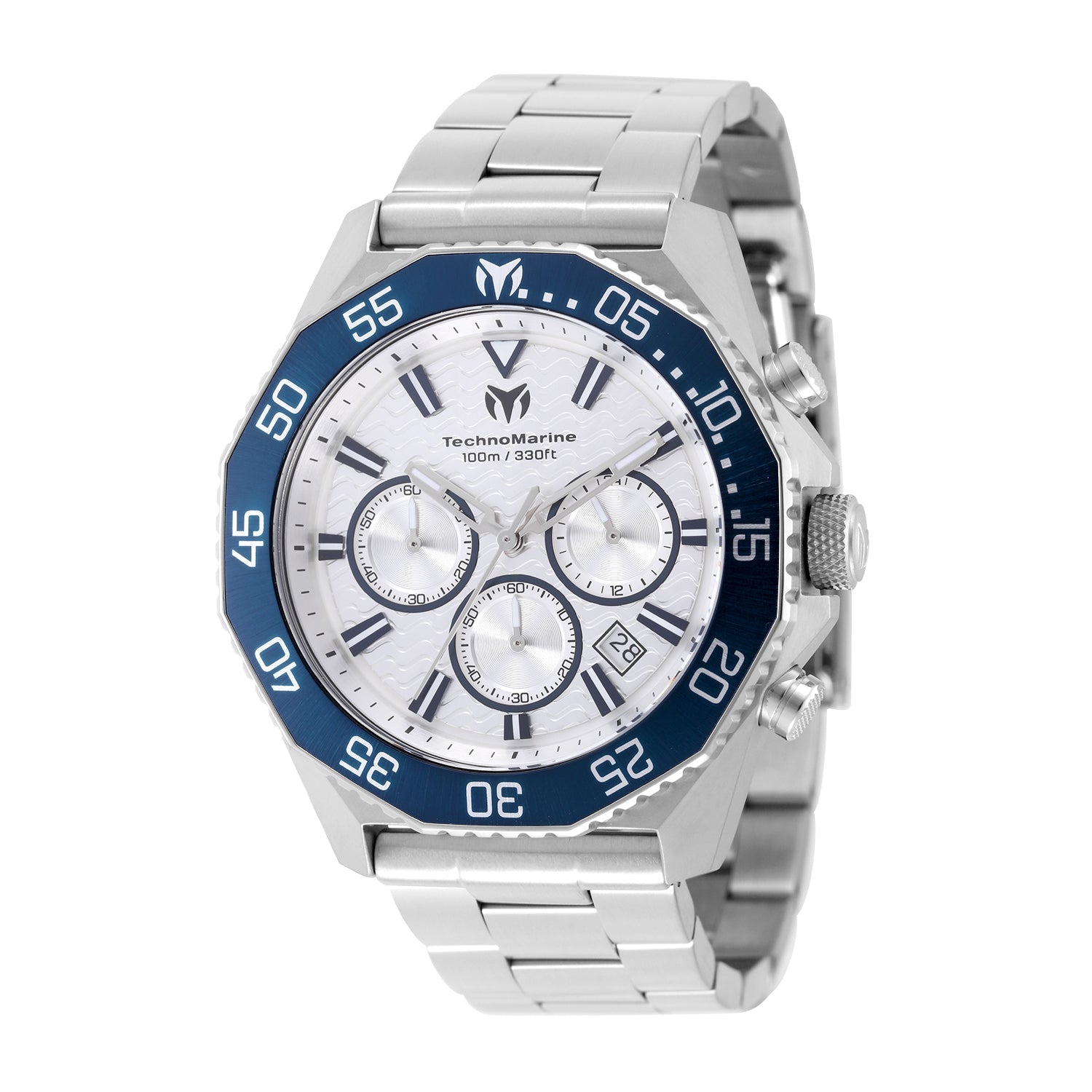 Open Box TechnoMarine Marã© Vivo Men's Watch - 44mm, Steel (AIC-TM-225082)