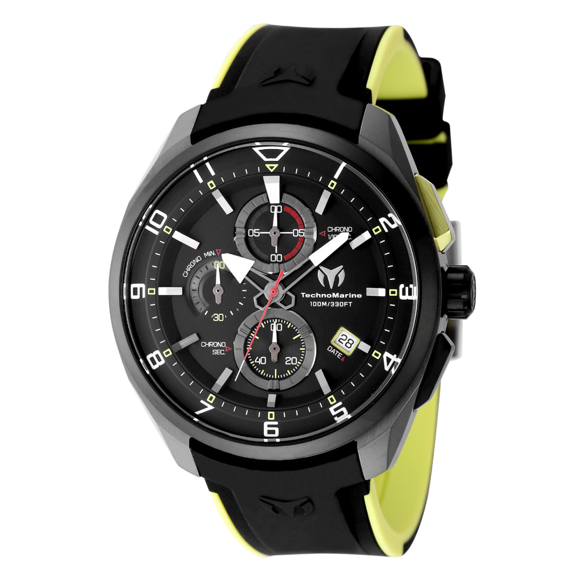 Open Box TechnoMarine OCEAN QUANTUM Men's Watch - 44mm, Black, Green (AIC-TM-318126)