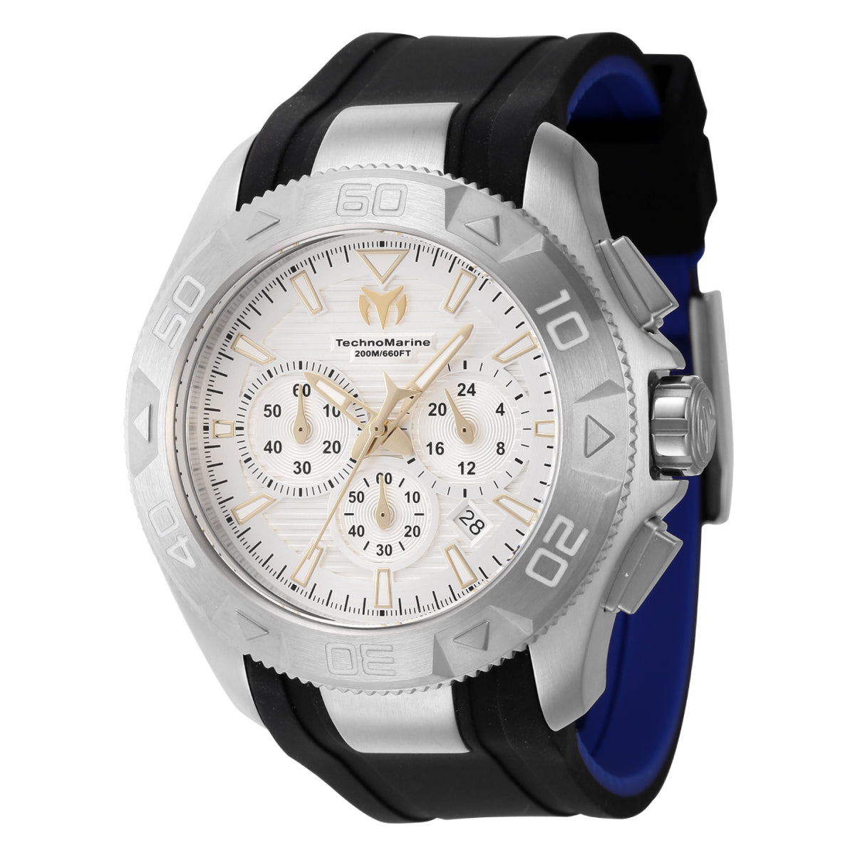 Open Box TechnoMarine UF6 None Men's Watch - 48mm, Black,Blue (AIC-TM-622001)