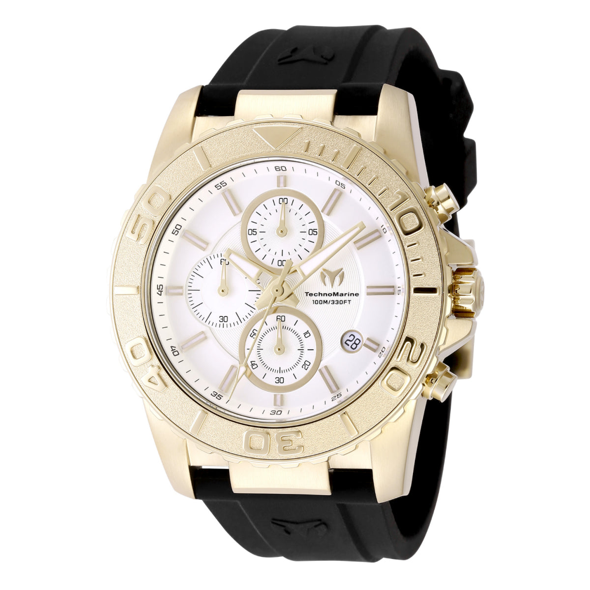 Open Box TechnoMarine Sea Grace Men's Watch - 45mm, Black (AIC-TM-725010)