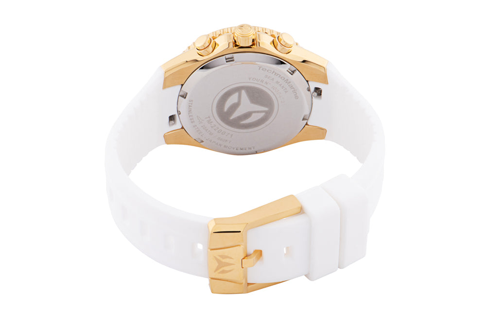 TechnoMarine Manta Sea Women's Watch w/ Mother of Pearl Dial - 40mm. White (TM-220071)