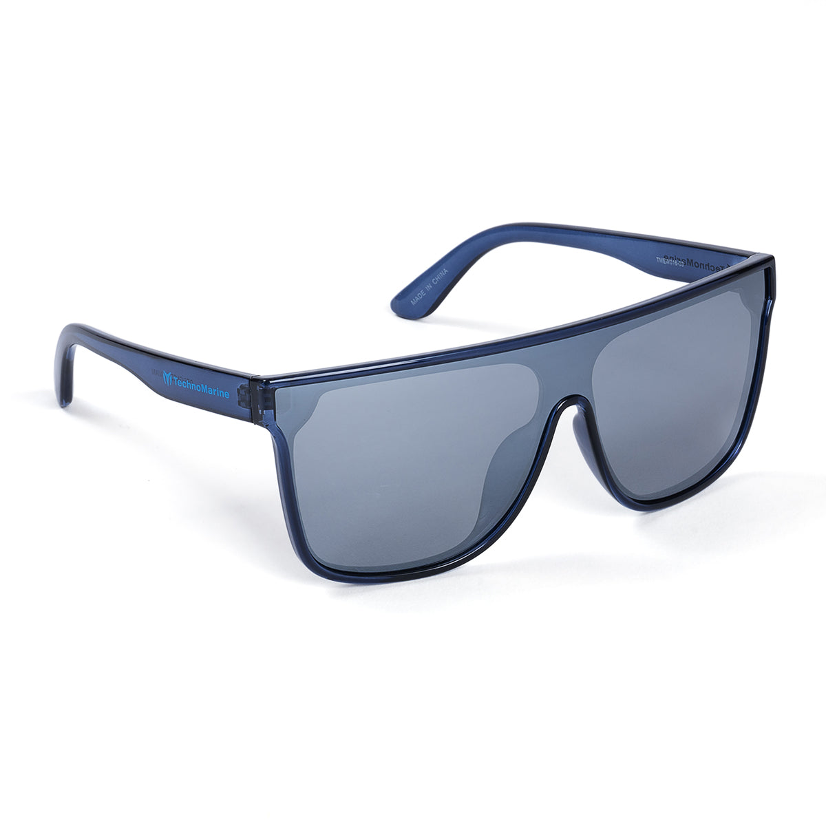 TechnoMarine Unisex Polarized Sunglasses, Silver (TMEW016-03)