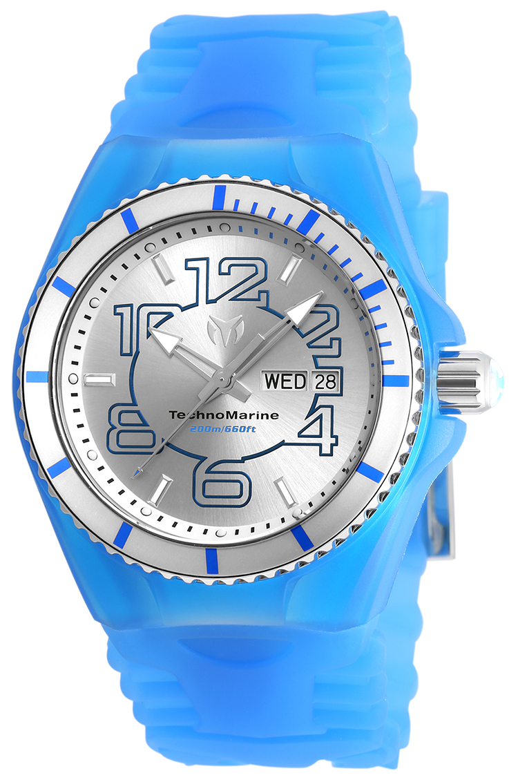 TechnoMarine Cruise JellyFish 44mm watch with Silver dial 517 Quartz - Model 115140