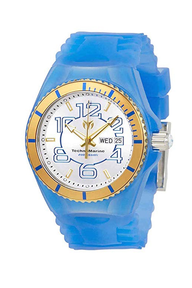 TechnoMarine Cruise JellyFish 44mm watch with Gold + Silver dial 517 Quartz - Model 115143