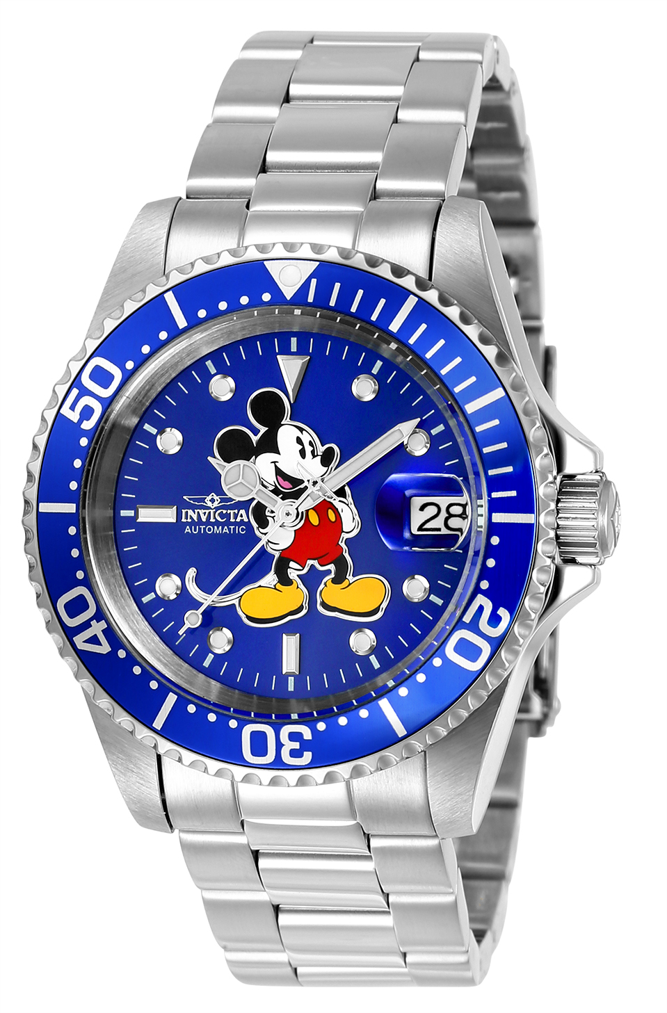 Invicta Disney Limited Edition Mickey Mouse Automatic Men's Watch 40mm,  Steel (24608)