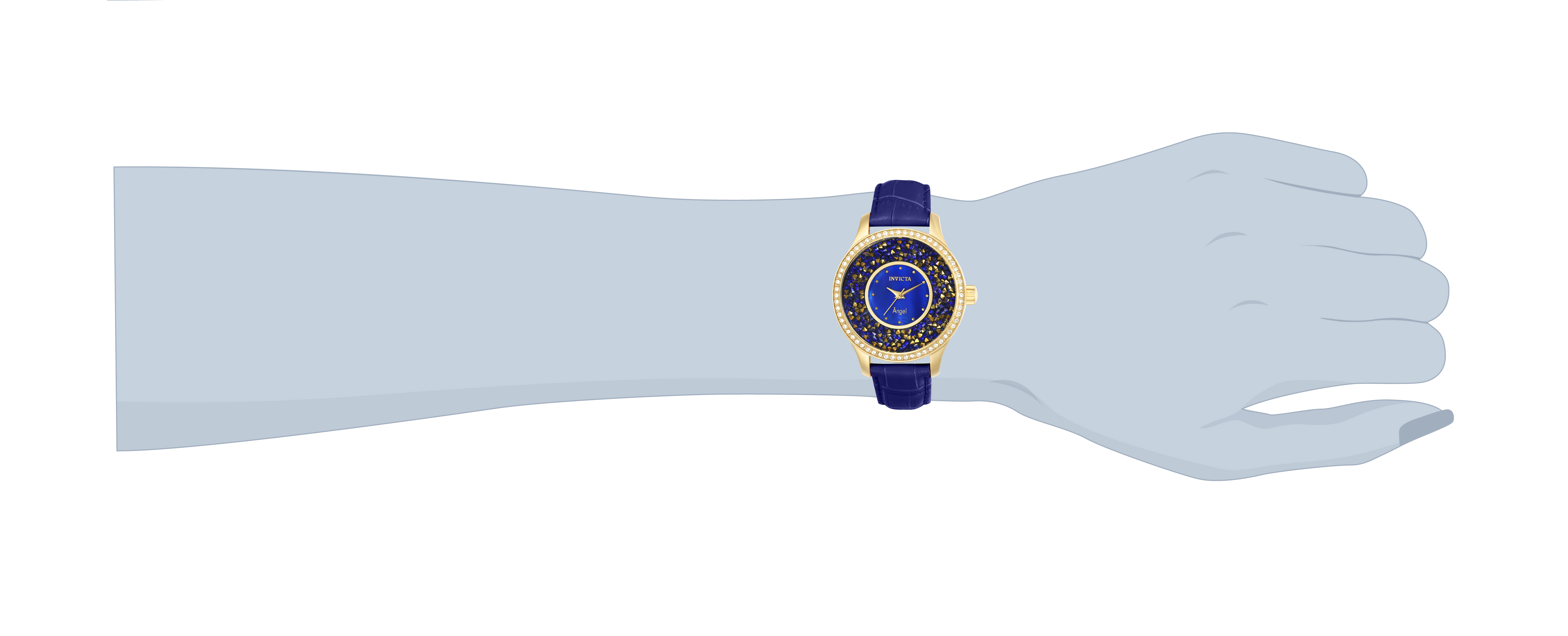 Renewed Invicta Angel Women's Watch - 40mm, Blue (AIC-24590)