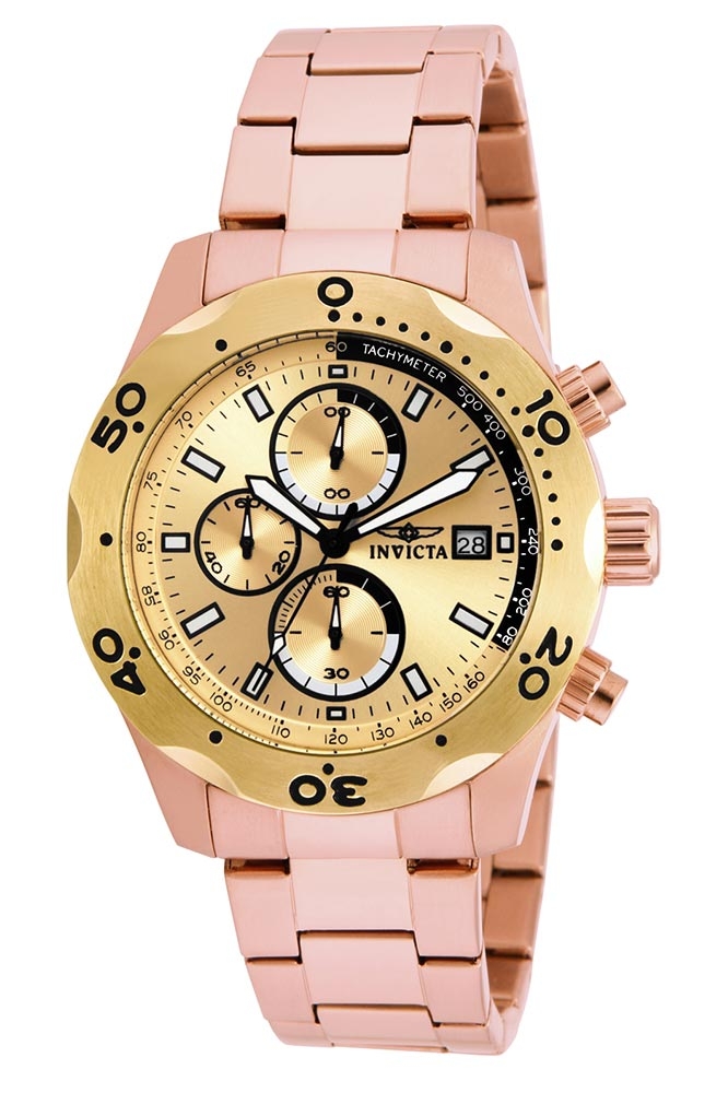 Invicta Specialty Quartz Watch Rose Gold case Stainless Steel - Model 17755