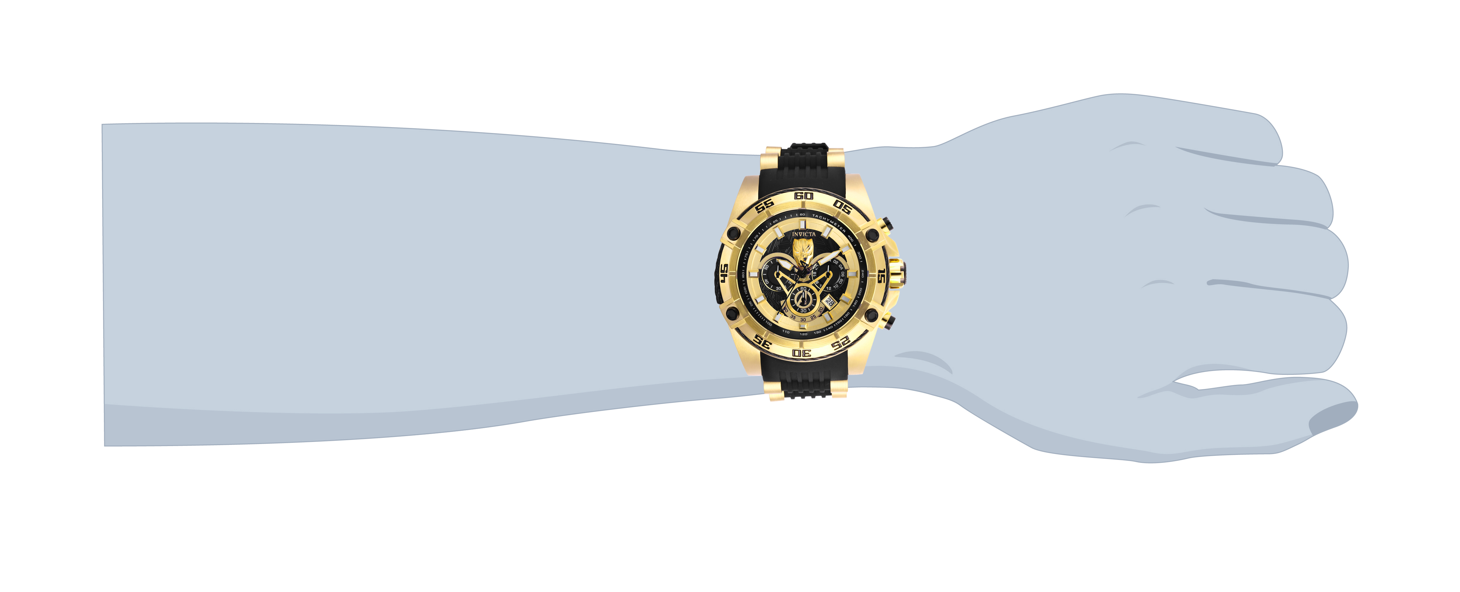 Black panther invicta discount watch limited edition gold