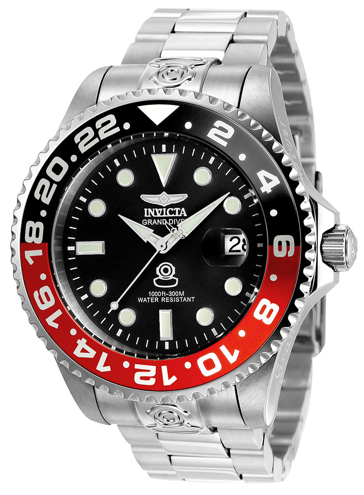 INVICTA メンズ 自動巻 GrandDiver 稼働品 New Invicta Men's 47mm Grand Diver JAPAN AUTOMATIC Black