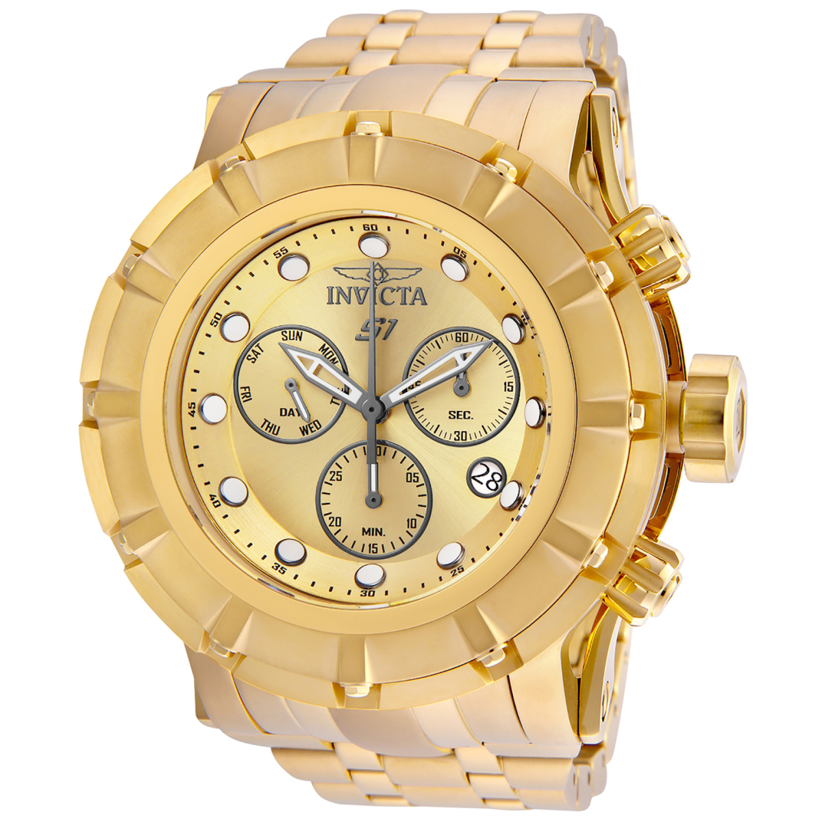 Invicta S1 Rally Swiss Ronda Z60 Caliber Men s Watch 54mm Gold 23953