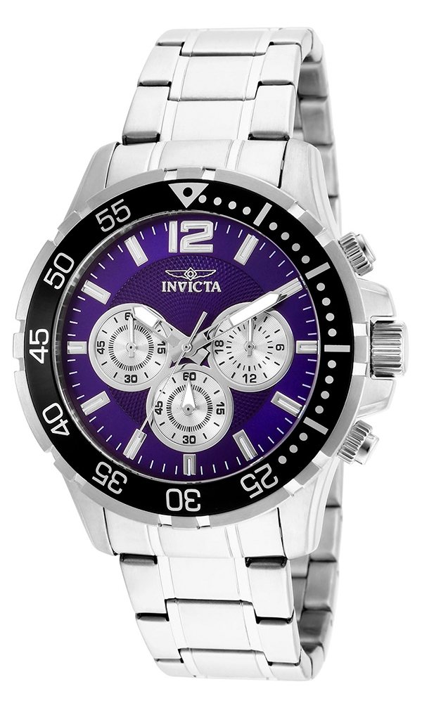 Invicta Specialty Mens Quartz 45 mm Stainless Steel Case Purple Dial - Model 25755