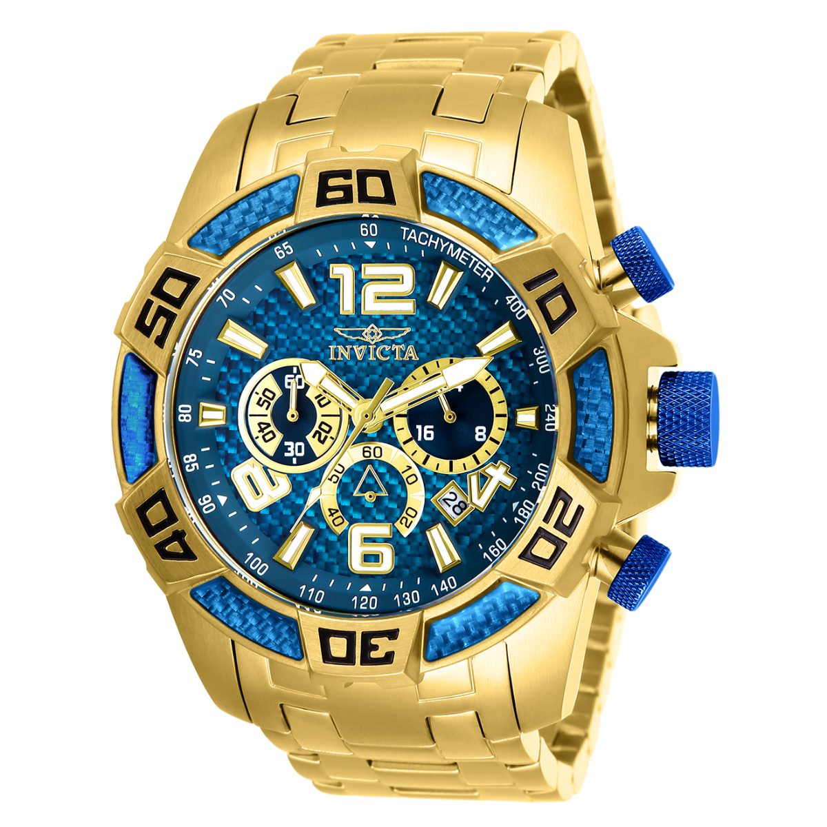 Invicta Men's 24002 Pro Diver Quartz Multifunction Blue Dial Watch