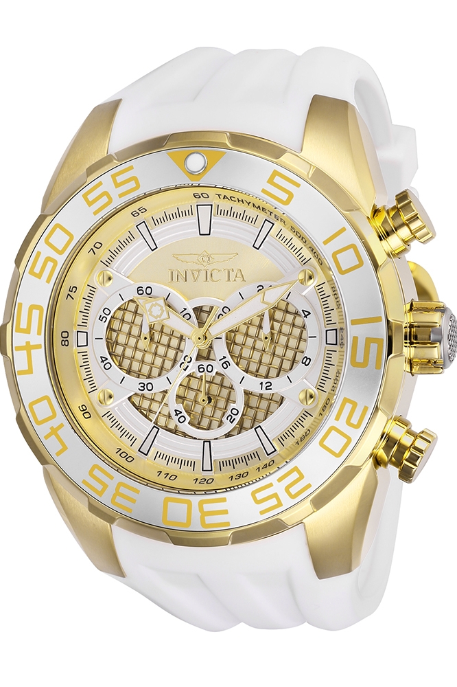 White and clearance gold invicta watch