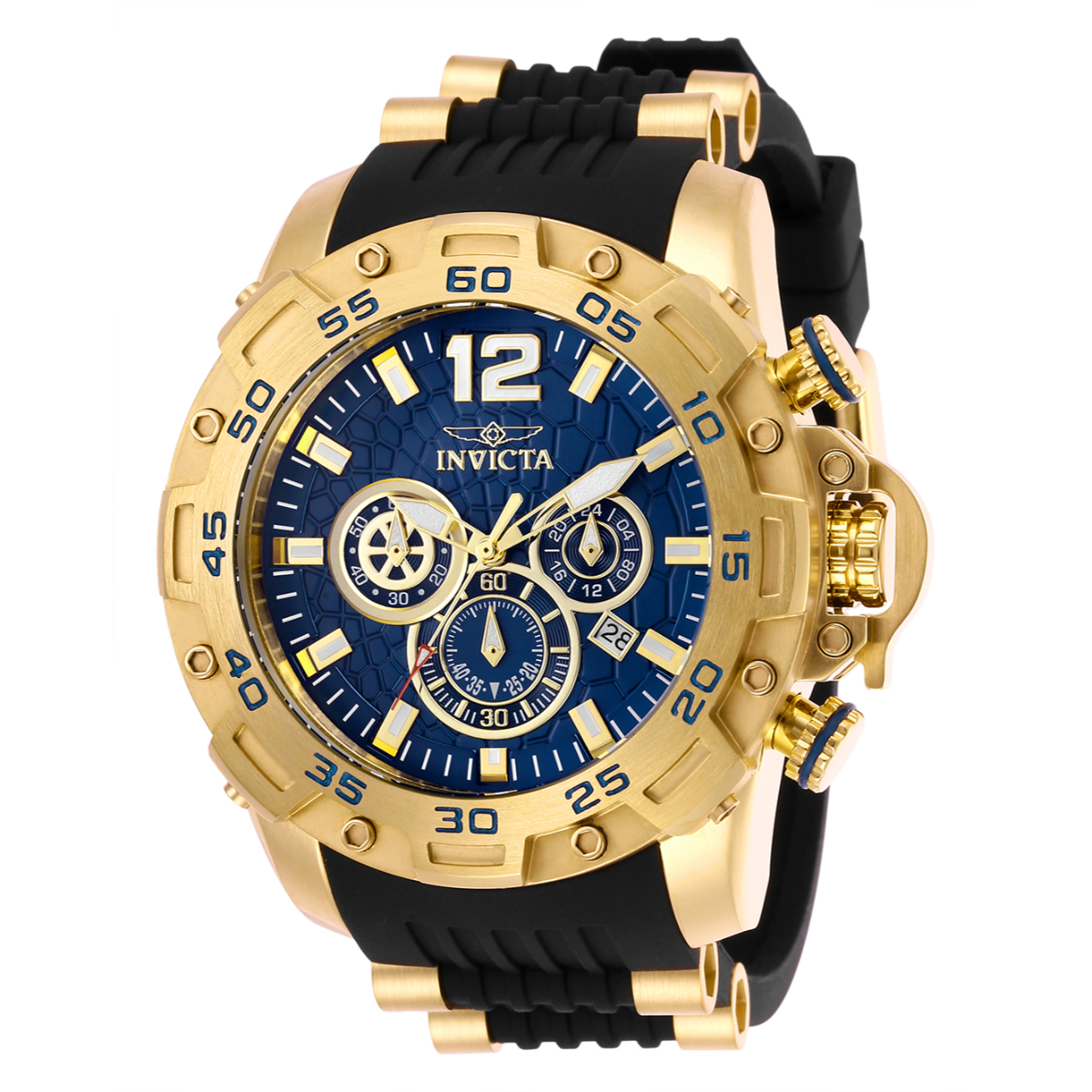 Invicta pro diver 2024 black and gold